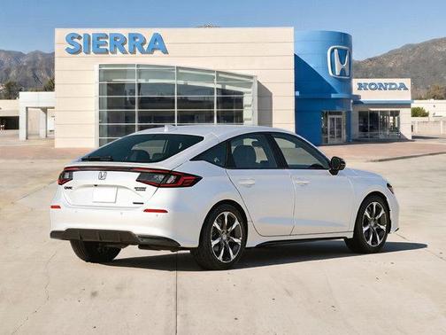 Platinum White Pearl 2026 Honda Civic Hybrid Sport Touring