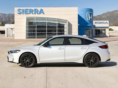 Platinum White Pearl 2026 Honda Civic Hybrid Sport
