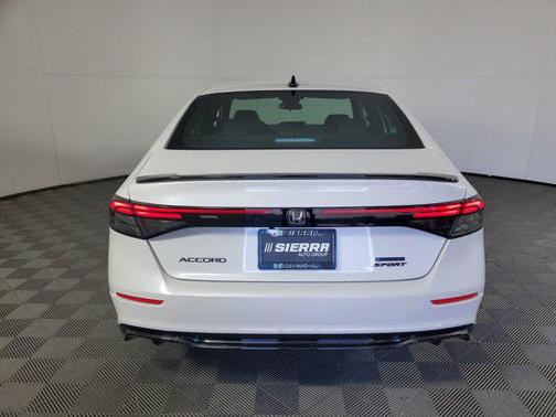 Platinum White Pearl 2026 Honda Accord Hybrid Sport-L