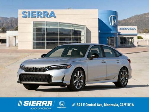 Solar Silver Metallic 2026 Honda Civic Hybrid Sport Touring