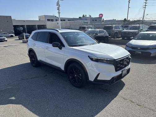 Platinum White Pearl 2025 Honda CR-V Hybrid Sport FWD