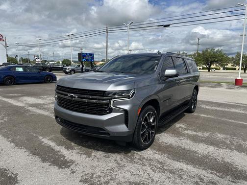 Satin Steel Metallic 2021 Chevrolet Suburban RST