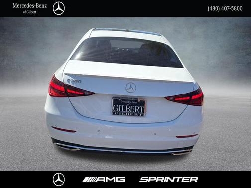 Polar White 2023 Mercedes-Benz C-Class Sedan