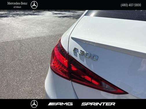 Polar White 2023 Mercedes-Benz C-Class Sedan