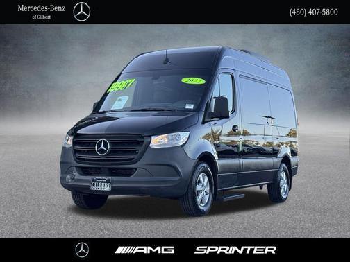 Obsidian Black Metallic 2022 Mercedes-Benz Sprinter 2500 Standard Roof