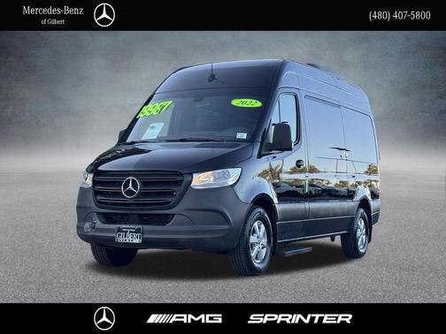 Obsidian Black Metallic 2022 Mercedes-Benz Sprinter 2500 Standard Roof