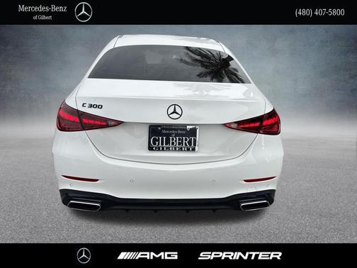 Polar White 2023 Mercedes-Benz C-Class Sedan