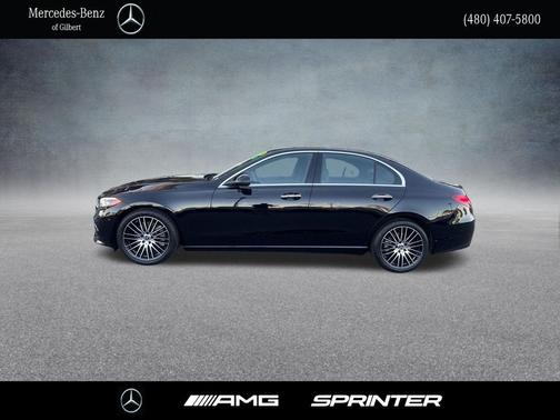 Black 2025 Mercedes-Benz C-Class C 300
