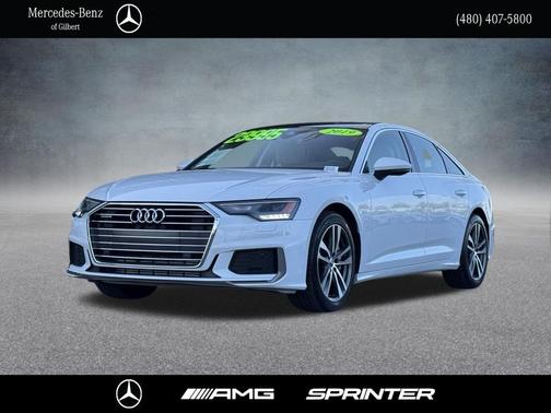 Glacier White 2019 Audi A6 55 Premium