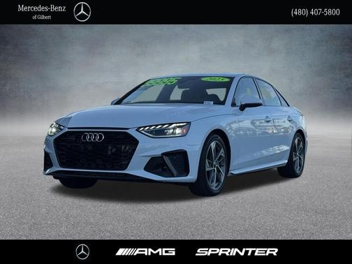 Glacier White Metallic 2025 Audi A4 45 S line Premium