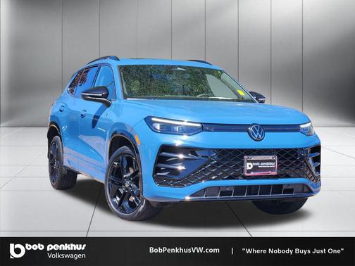 Monterey Blue Pearl 2025 Volkswagen Tiguan 2.0T SE R-Line Black 4MOTION