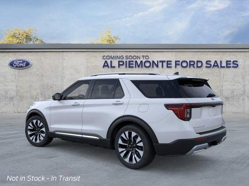 Space White Metallic 2026 Ford Explorer Platinum