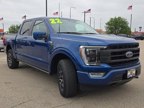 Atlas Blue Metallic 2022 Ford F-150 Lariat