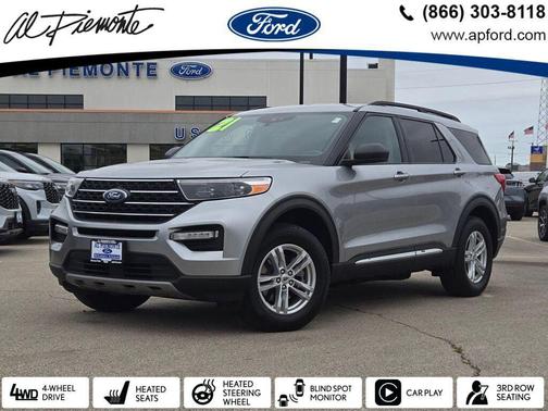Silver Metallic 2021 Ford Explorer XLT