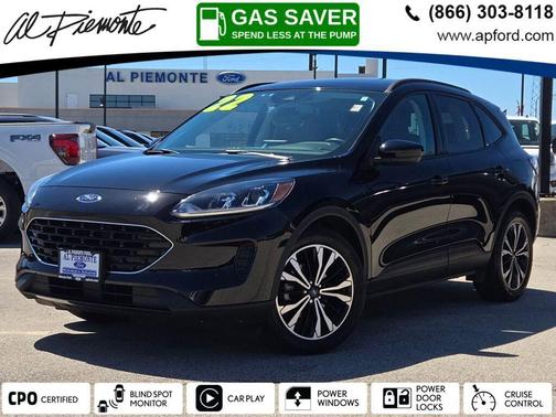 Agate Black Metallic 2022 Ford Escape SE