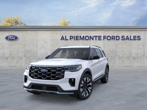 Star White Metallic Tri-Coat 2026 Ford Explorer Platinum