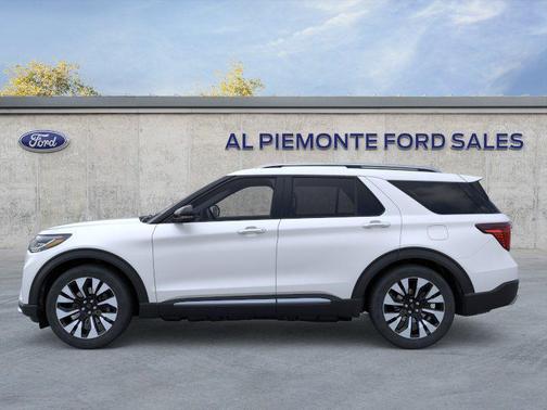 Star White Metallic Tri-Coat 2026 Ford Explorer Platinum