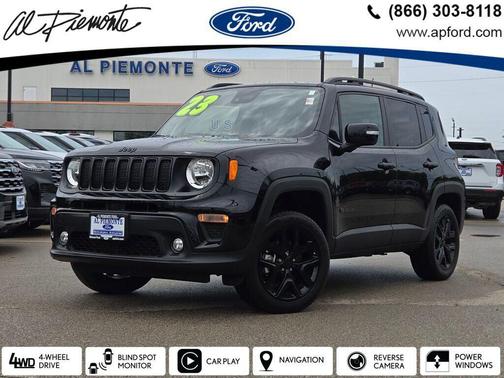 Black Clearcoat 2023 Jeep Renegade Altitude
