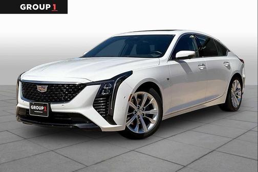 Summit White 2025 Cadillac CT5 Premium Luxury RWD