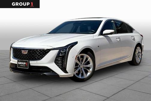 Summit White 2025 Cadillac CT5 Premium Luxury RWD