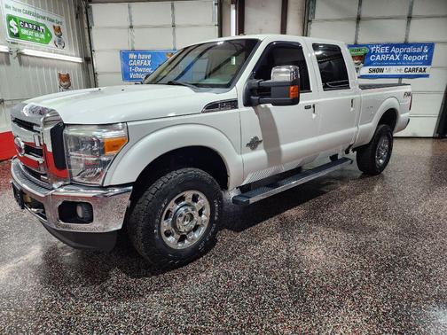 White Platinum Metallic Tri-Coat 2012 Ford F-250 Lariat