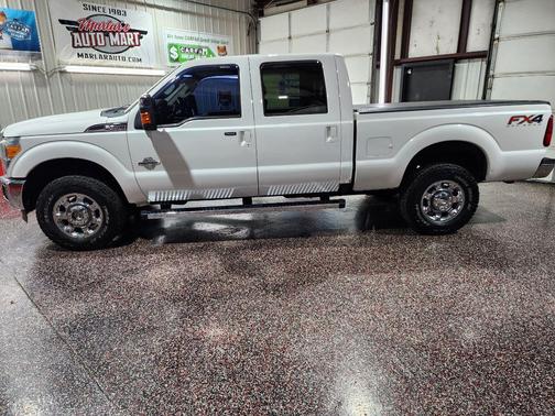 White Platinum Metallic Tri-Coat 2012 Ford F-250 Lariat