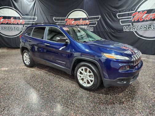 True Blue Pearlcoat 2016 Jeep Cherokee Sport