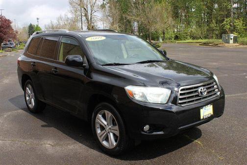 Black 2009 Toyota Highlander Sport
