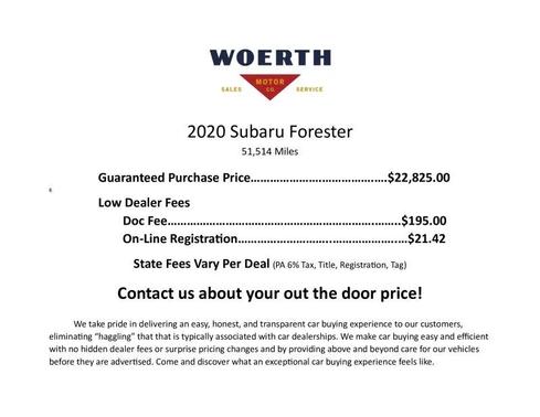 Crystal White Pearl 2020 Subaru Forester Premium