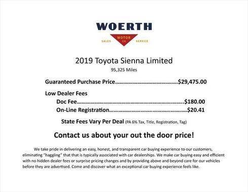 2019 Toyota Sienna Limited Premium