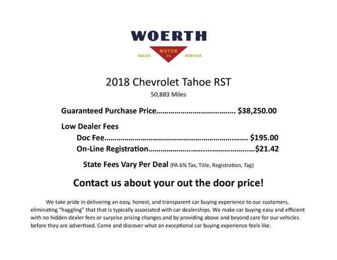 Black 2018 Chevrolet Tahoe Premier