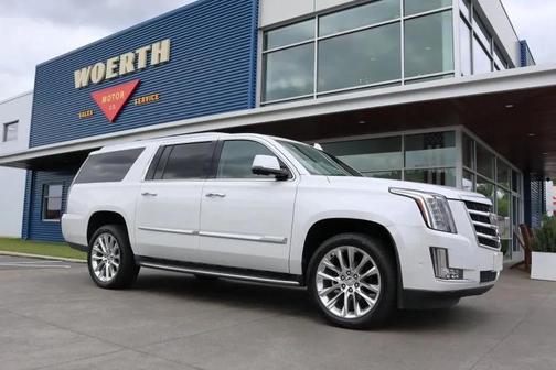 Crystal White Tricoat 2020 Cadillac Escalade ESV Luxury