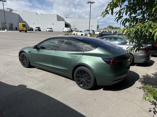 Green 2018 Tesla Model 3 Long Range