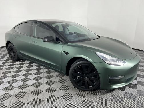 Green 2018 Tesla Model 3 Long Range