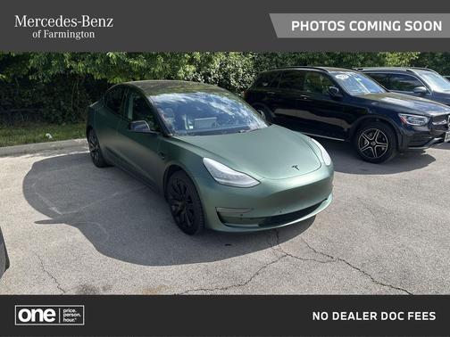 Green 2018 Tesla Model 3 Long Range