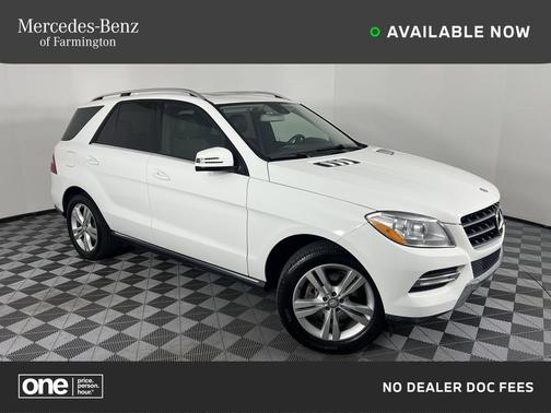 White 2015 Mercedes-Benz M-Class 4MATIC
