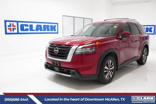 Scarlet Ember 2023 Nissan Pathfinder SL