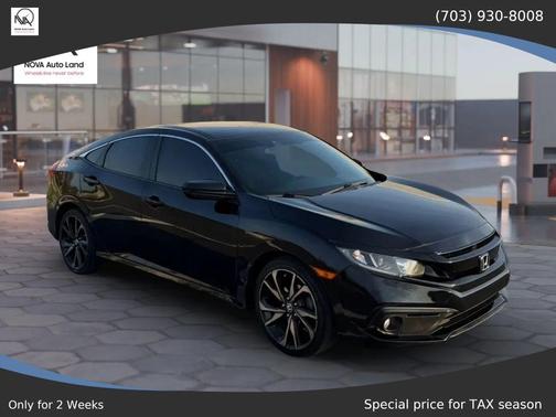 Black 2019 Honda Civic Sport