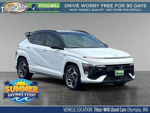 Atlas White 2025 Hyundai KONA N Line