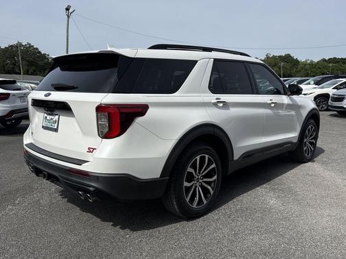 Star White Metallic Tri-Coat 2020 Ford Explorer ST