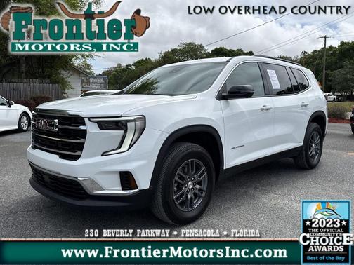 Summit White 2025 GMC Acadia FWD Elevation