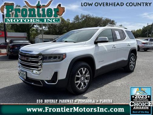 White Frost Tricoat 2021 GMC Acadia FWD SLT