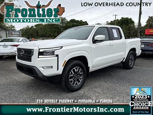 Glacier White 2024 Nissan Frontier SL