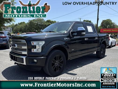 White Platinum Metallic Tri-Coat 2015 Ford F-150 Platinum