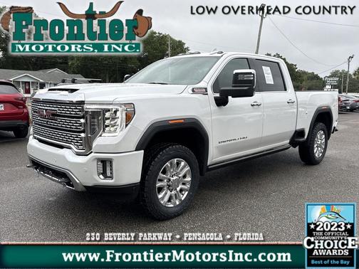 White Frost Tricoat 2023 GMC Sierra 2500 Denali