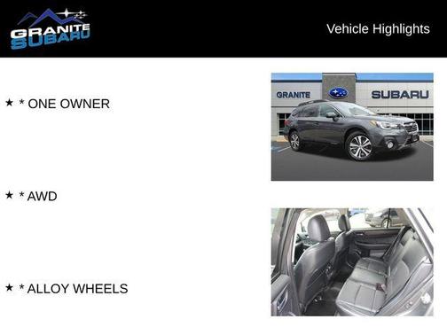 2019 Subaru Outback 2.5i Limited