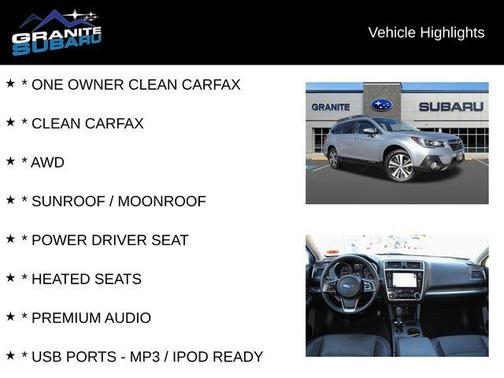 2018 Subaru Outback 2.5i Limited