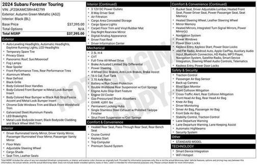 2024 Subaru Forester Touring