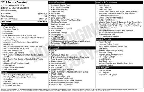 2023 Subaru Crosstrek Base