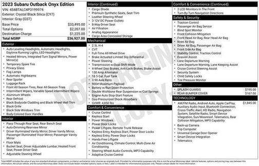 2023 Subaru Outback Onyx Edition